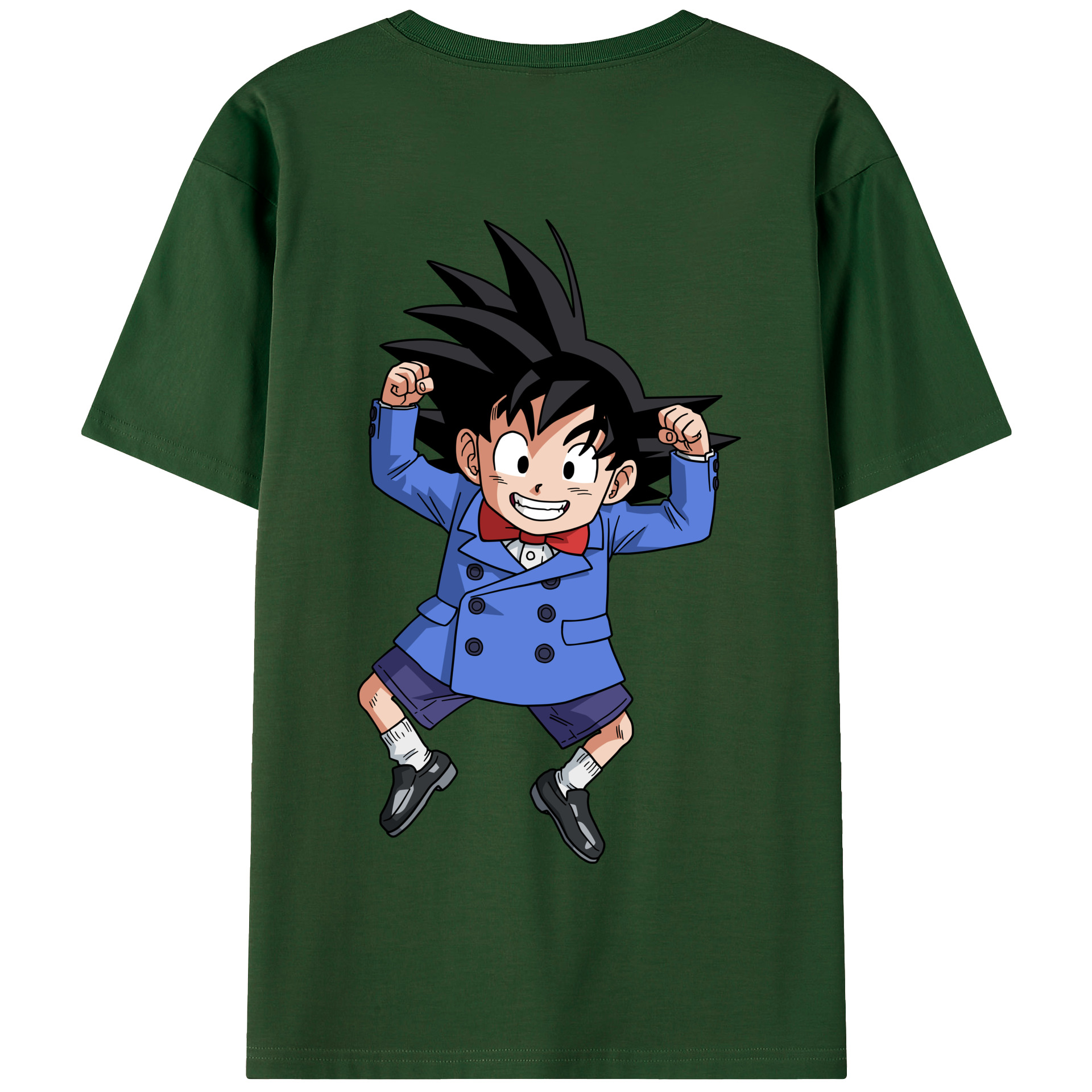 （画像用） ドラゴンボール 孫悟空（そん ごくう）Son Goku カカロット DRAGON BALL Kakarotto 綿100％半袖Tシャツ（背面プリント）